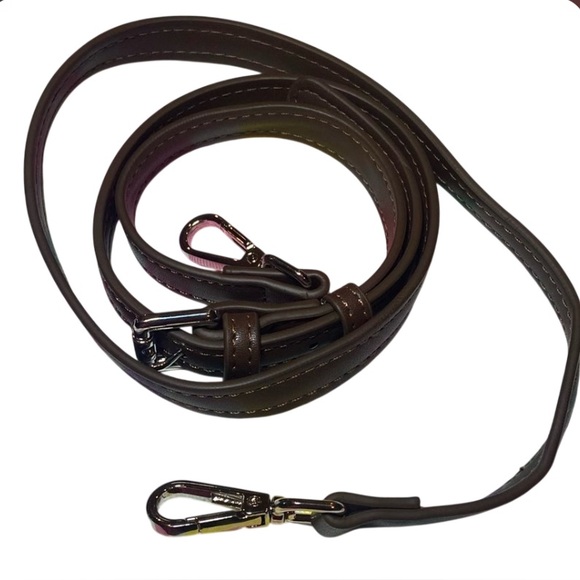 Brown Studded Boho Faux Suede Shoulder Bag Adjustable Crossbody - Picture 5 of 9